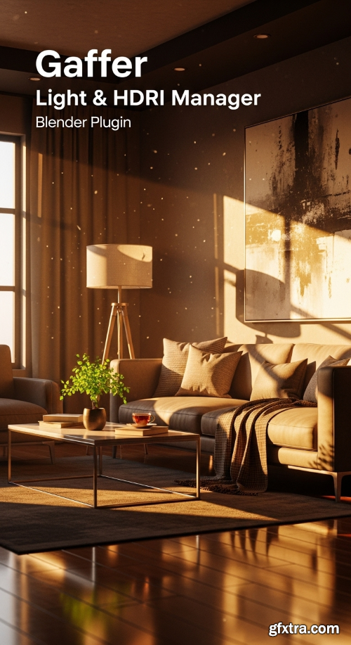 Gaffer - Light &amp; Hdri Manager v3.2.6 for Blender