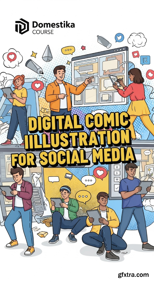 Domestika - Digital Comic Illustration for Social Media