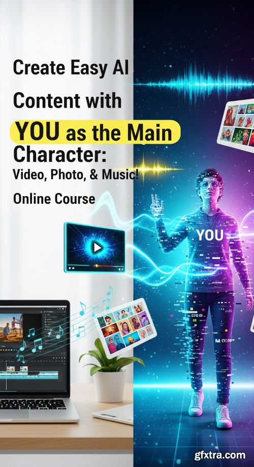 Skillshare -  Create Easy AI Content with YOU as the Main Character: Video, Photo, & Music!