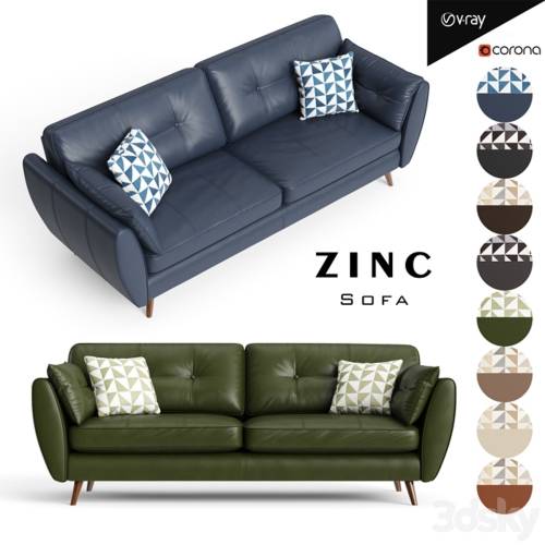 '3dsky Pro - Zinc sofa'