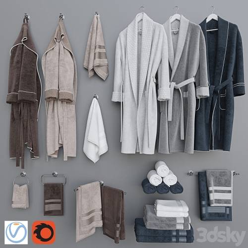 '3dsky Pro - Bathrobe set 4'