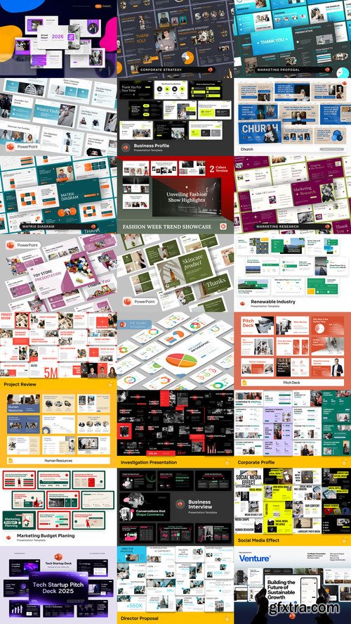 24 PowerPoint Templates Bundle 46