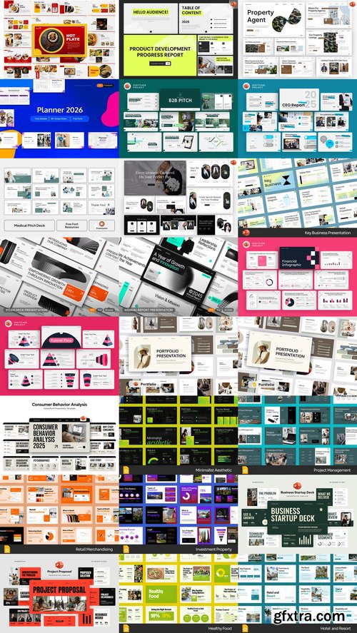 24 PowerPoint Templates Bundle 48