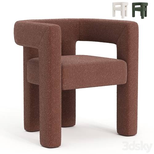 '3dsky Pro - Stature Burnt Sienna Dining Armchair'