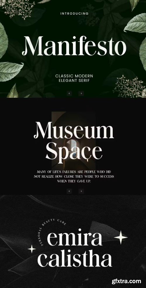 Creativemarket - Manifesto Classic Modern Serif Font