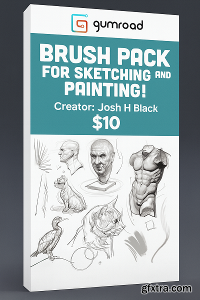 Gumroad - Brush Pack for Sketching and Painting!