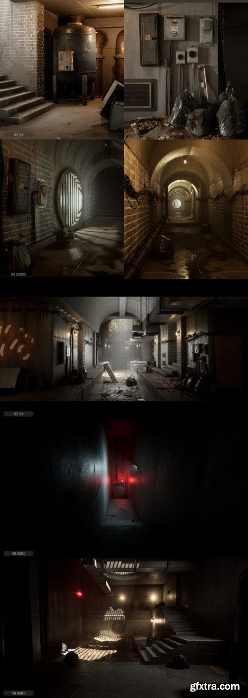 Unreal Engine - Modular Sewers and Tunnels