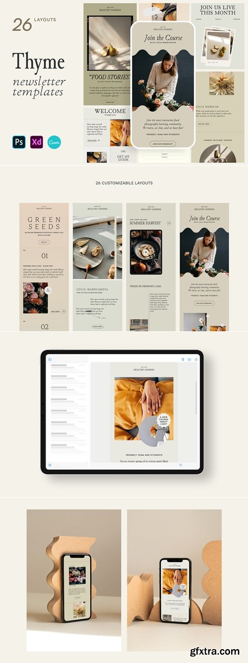 CreativeMarket - Thyme Newsletter Templates - Canva 7098706