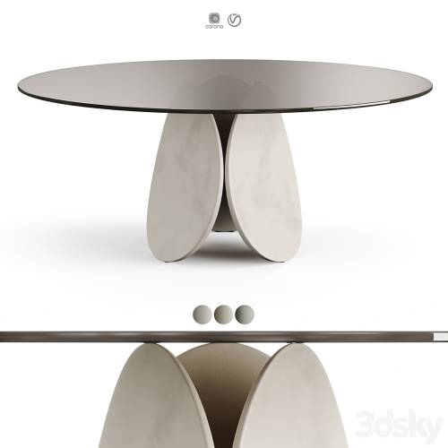 '3dsky Pro - Cattelan Italia Maxim Argile Glass Table' '3dsky Pro - Cattelan Italia Maxim Argile Glass Table'
