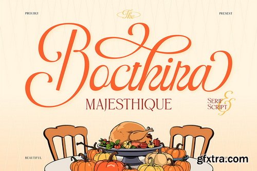 CreativeMarket - Bocthira Majesthique Thanksgiving Script