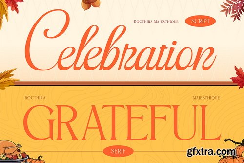 CreativeMarket - Bocthira Majesthique Thanksgiving Script