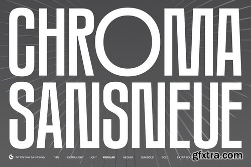 CreativeMarket - GC Chroma Condensed Sans Family - 8 Font