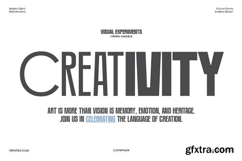 CreativeMarket - GC Chroma Condensed Sans Family - 8 Font