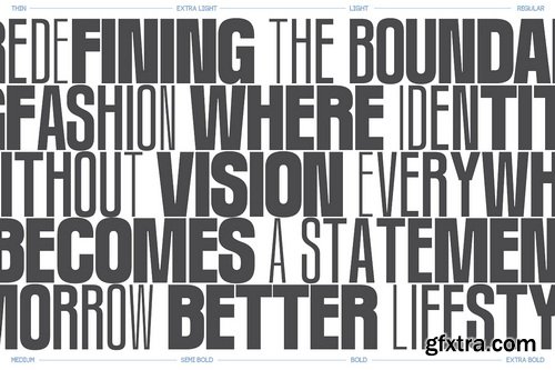 CreativeMarket - GC Chroma Condensed Sans Family - 8 Font