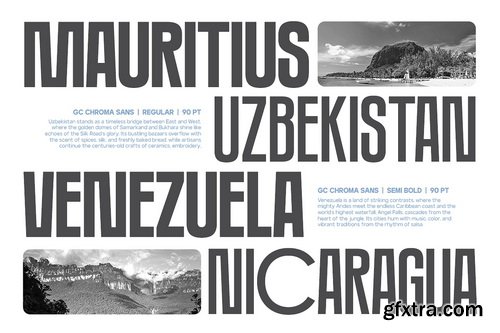CreativeMarket - GC Chroma Condensed Sans Family - 8 Font