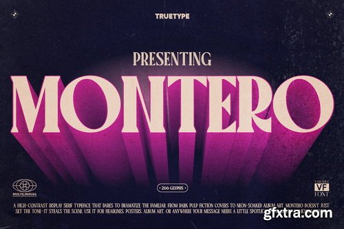 CreativeMarket - TT Montero Serif Condensed - 7 Font