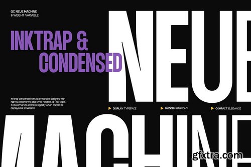 CreativeMarket - GC Neue Machine Variable Sans - 8 Font