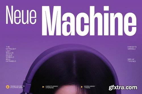 CreativeMarket - GC Neue Machine Variable Sans - 8 Font