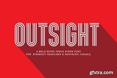 CreativeMarket - Outsight Bold Retro Font