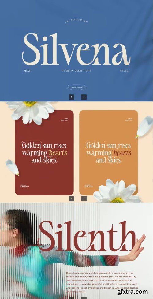 Creativemarket - Silvena – Modern Elegant Serif Font