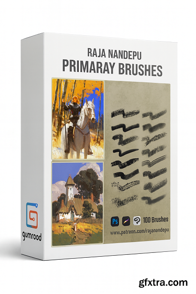 Gumroad - Raja Nandepu - Primary Brushes Raja Nandepu