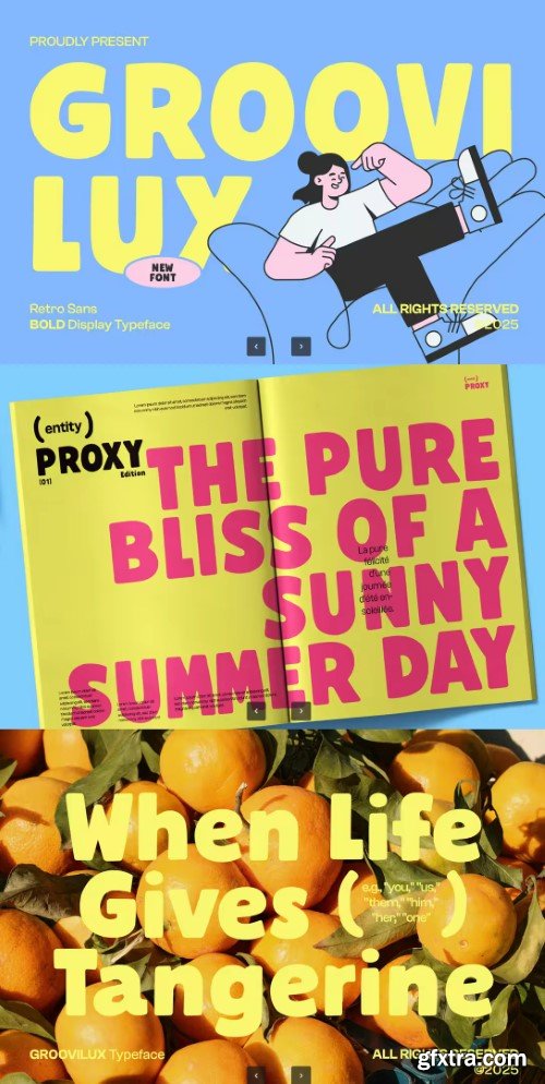 Creativemarket - Groovilux - Retro Sans Bold Display Typeface