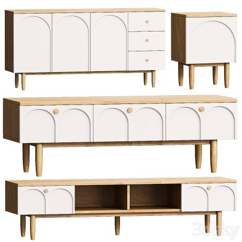 '3dsky Pro - Chest of drawers, TV, Bedside table Arka'