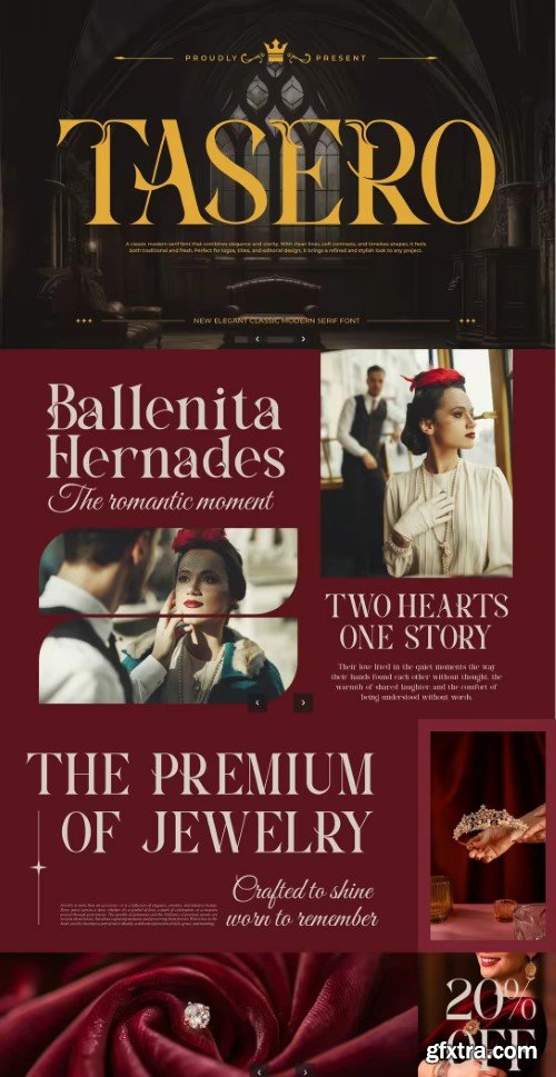 Creativemarket - Tasero || Modern Classy Serif Font