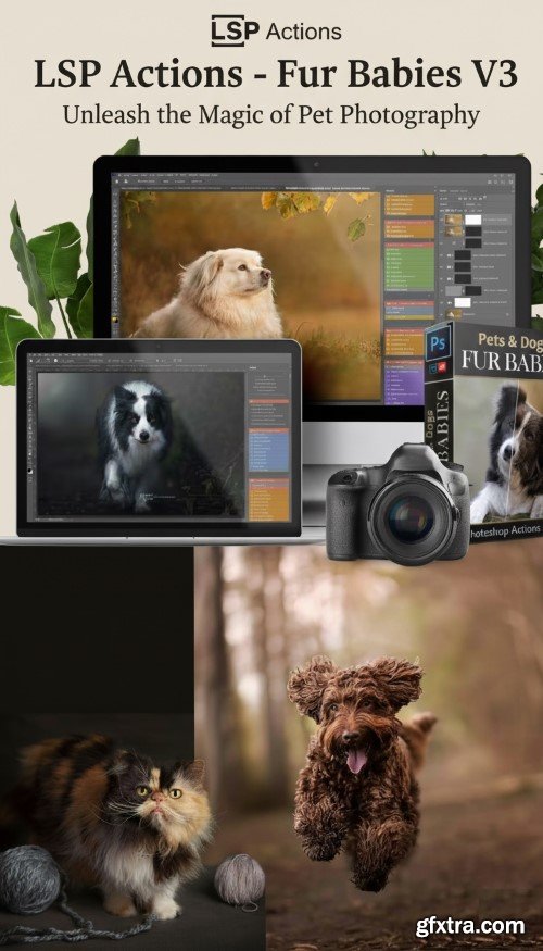 LSP Actions - Fur Babies v3 - Photoshop Action Suite