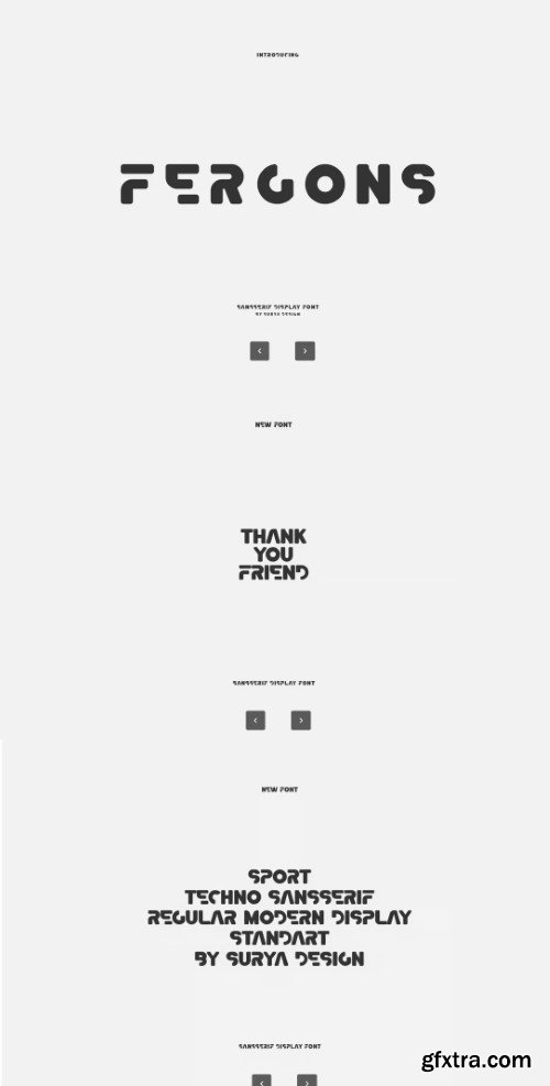 Fergons Sans Serif Display Font