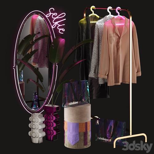 '3dsky Pro - Clothing store window display set'