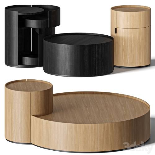 '3dsky Pro - Living Divani Moon Coffee & Side Tables'