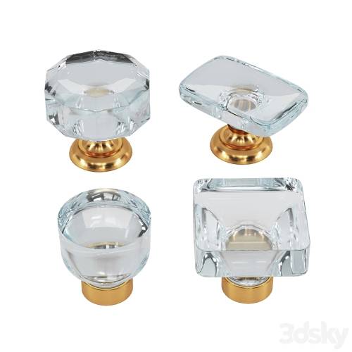'3dsky Pro - KITCHEN CUPBOARD CABINET DOOR HANDLES & KNOBS ABLOY set2'