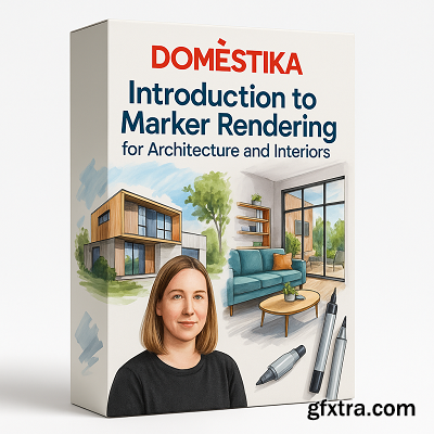 Domestika - Introduction to marker rendering for architecture and interiors