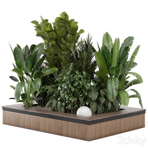 '3dsky Pro - Outdoor Garden Set Bush and Tree 2789'