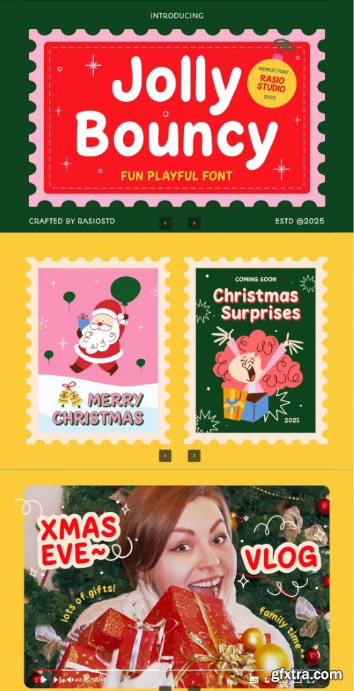 Jolly Bouncy Christmas Font