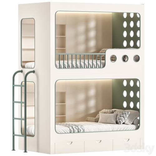 '3dsky Pro - Two Level Desinger Kids bed 02'