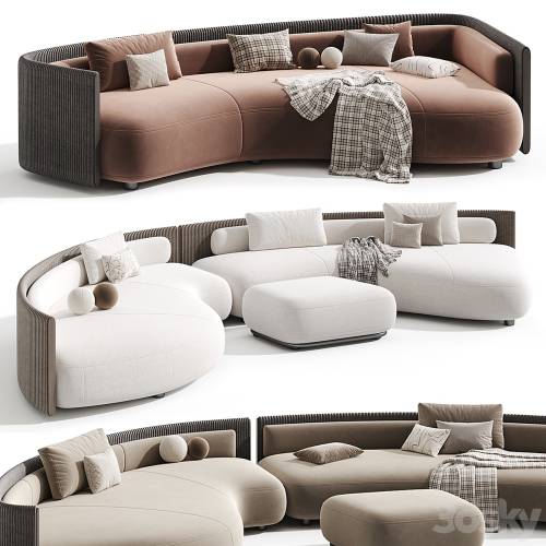 '3dsky Pro - Bezier Cord Outdoor Sofa by Minotti'