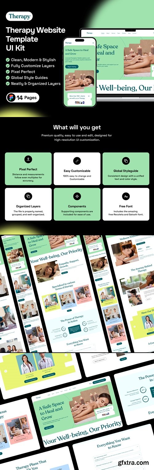 Therapy Website Template UI Kit