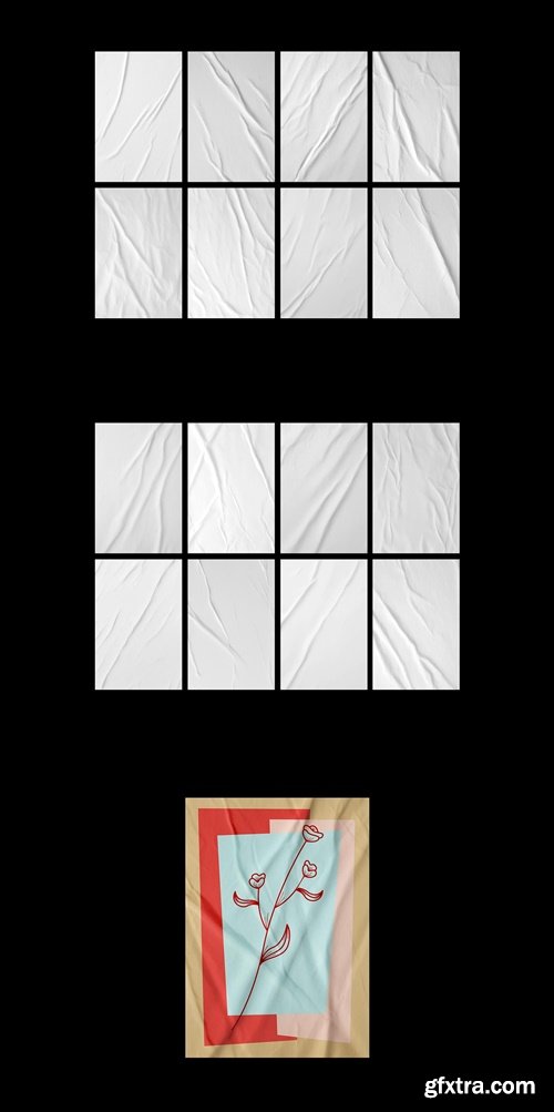 CreativeMarket - Glued Paper Textures Collection 291898919