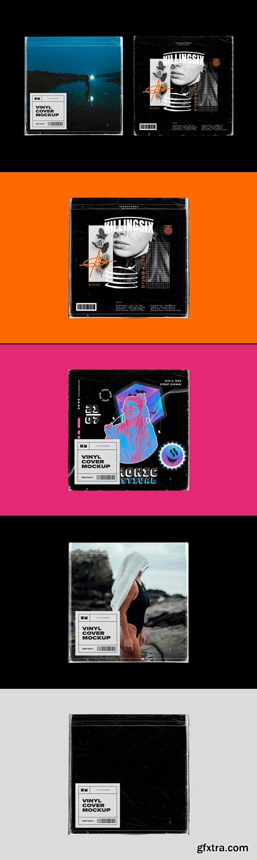 CreativeMarket - Vinyl Cover with Plastic Sleeve Mockup 291900515