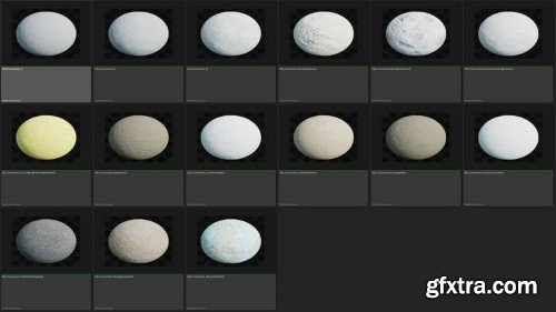 Unreal Engine - Cobra Concrete Material Pack – Basic (15 Unique Instances)