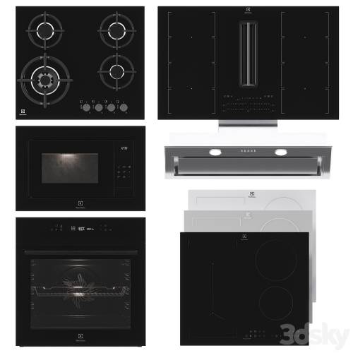 '3dsky Pro - Electrolux kitchen appliances set 03'