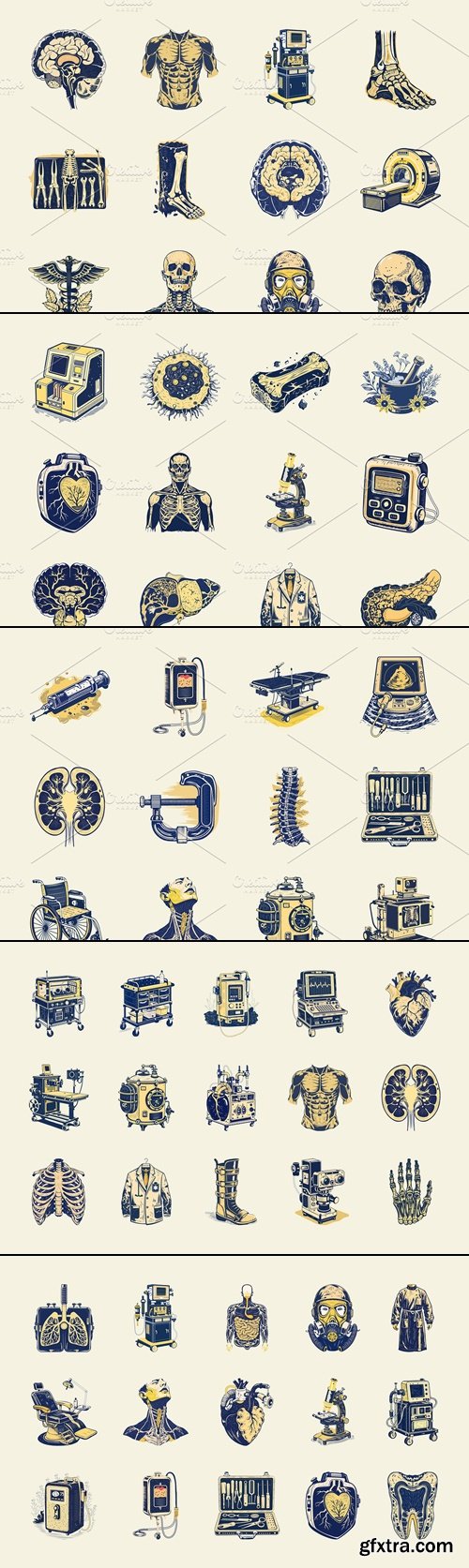 CreativeMarket - Vintage Medical illustrations 290876209