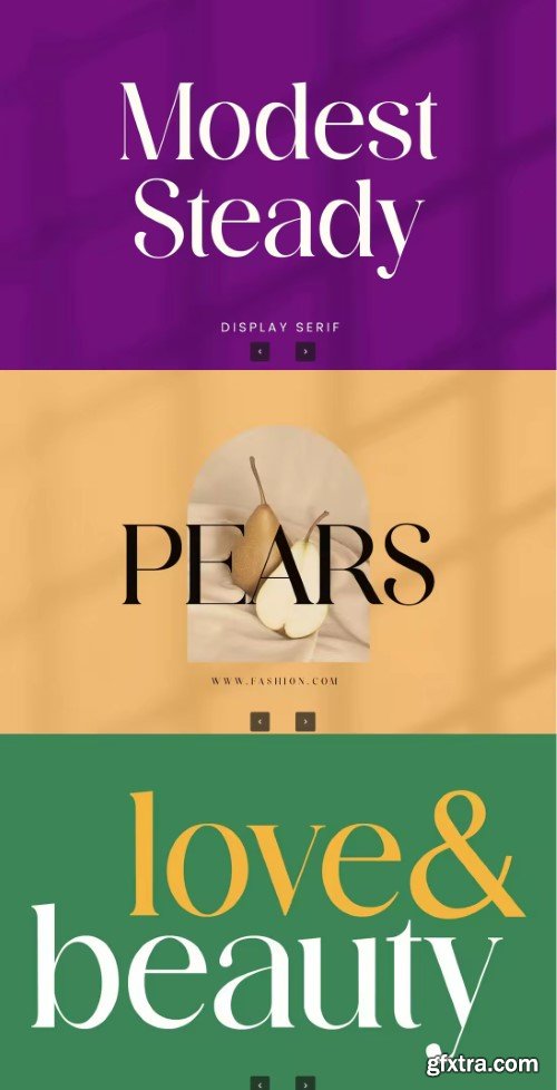 Creativemarket - Modest Steady Display Serif Font