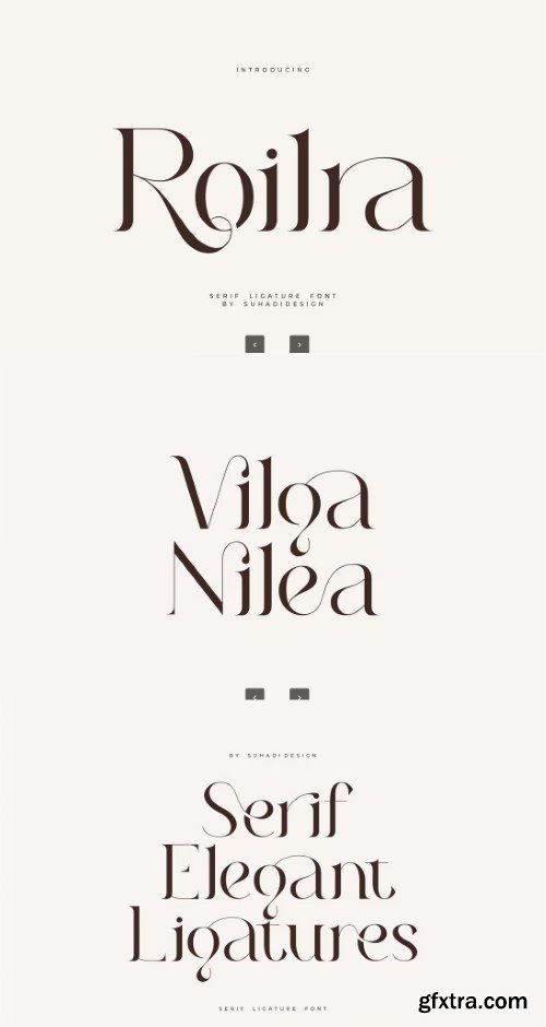 Creativemarket - Roilra - Serif Ligature Font