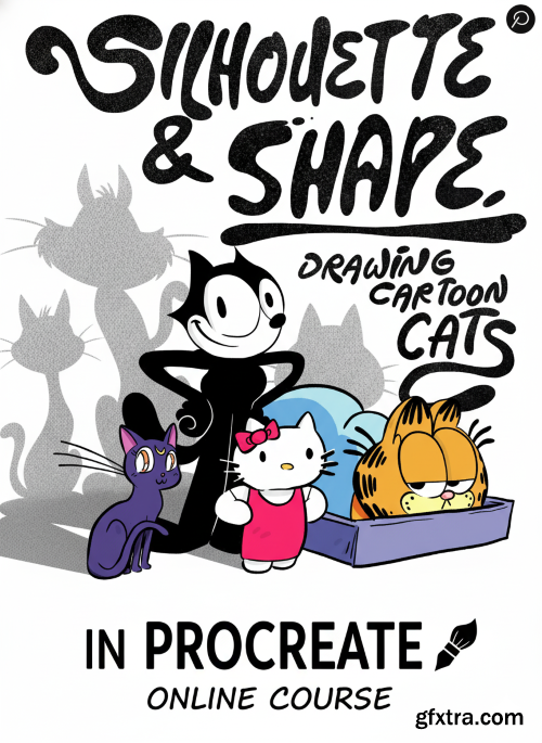 Skillshare - Silhouette and Shape: Drawing Cartoon Cats in Procreate
