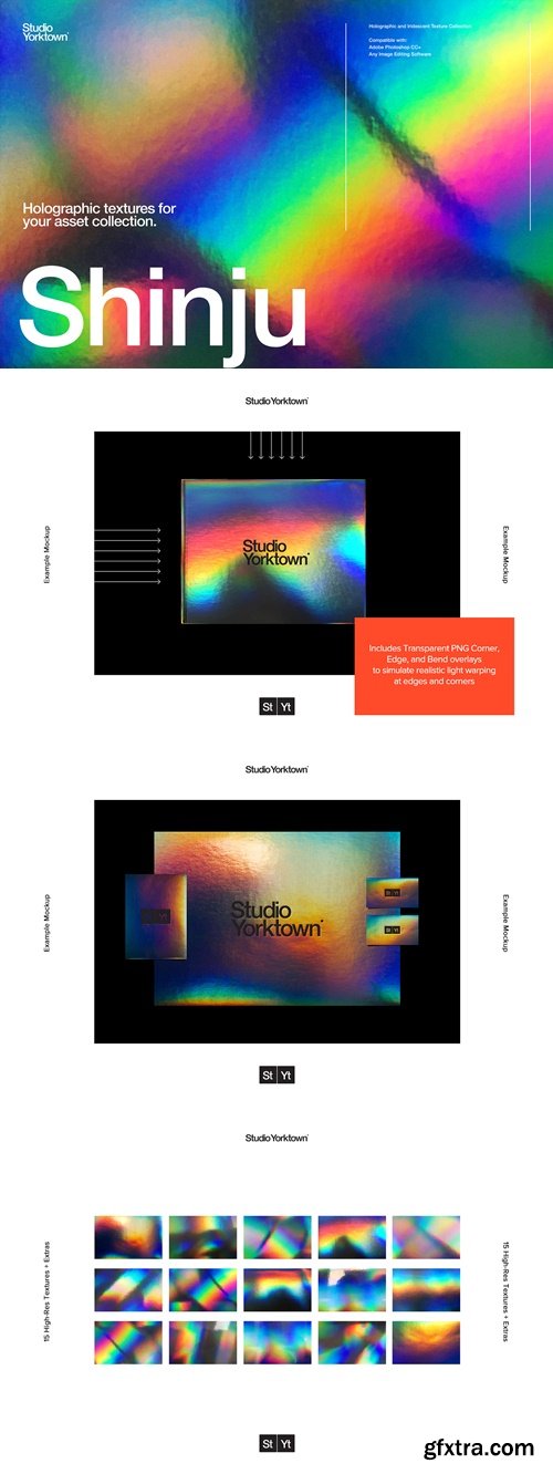 CreativeMarket - Shinju - Holographic Foil Textures 3900110