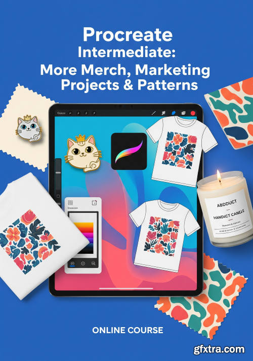 Skillshare - Procreate Intermediate: More Merch, Marketing Projects &amp; Patterns