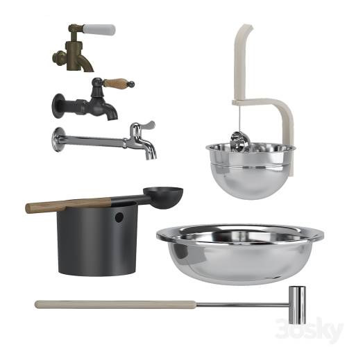 '3dsky Pro - Bath ta, buckets, ladles'